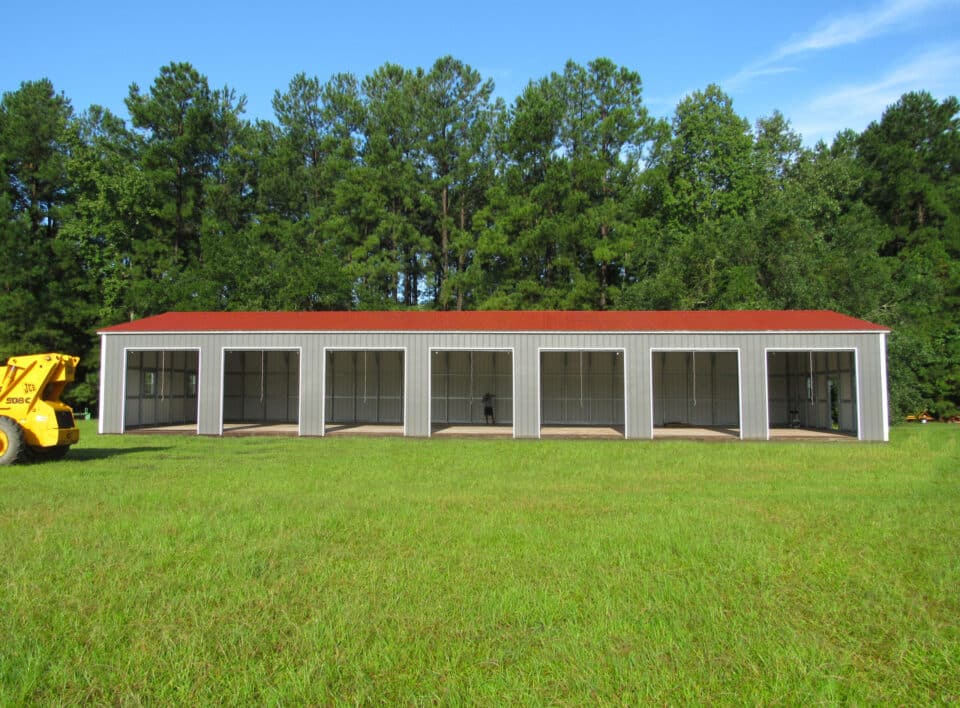 commercial metal building 7-bay