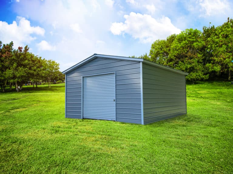 Metal storage garage