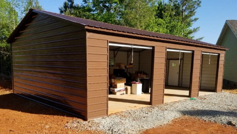 3-bay metal workshop