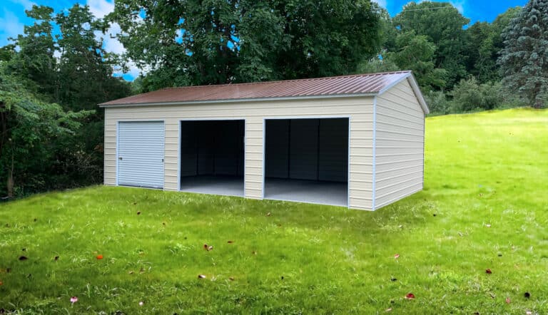 3-bay metal workshop